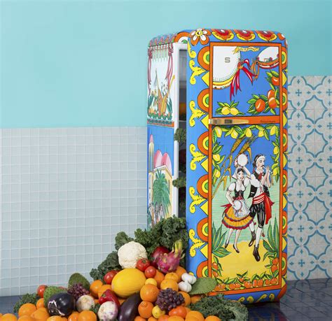 frigo smeg dolce gabbana|smeg retro fridge.